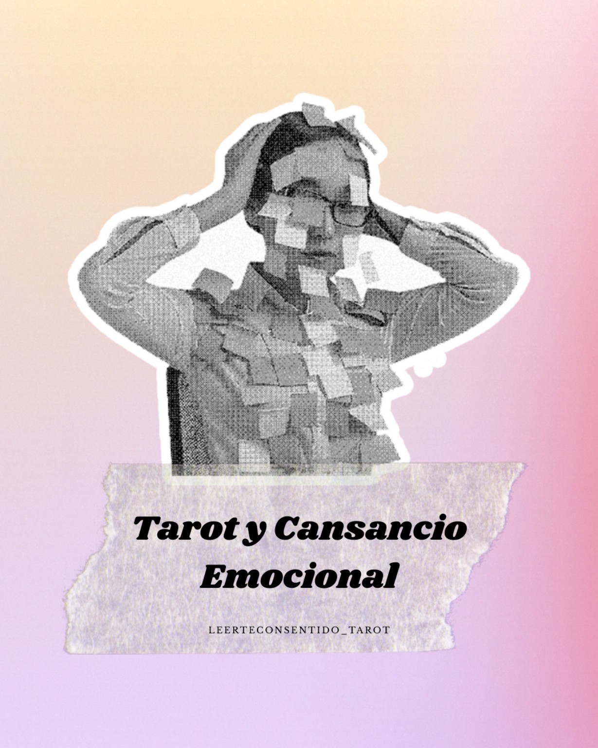 Publicación de Instagram sobre tarot y cansancio emocional