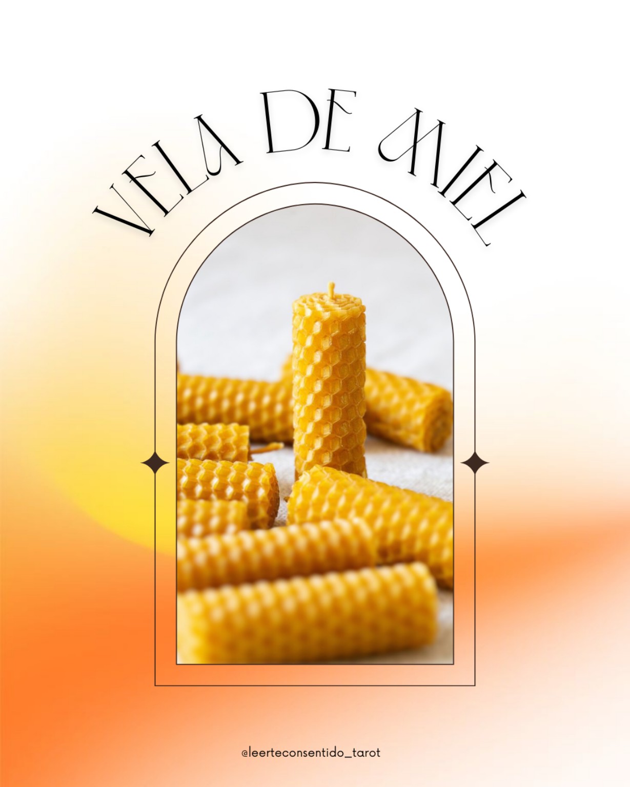 Publicación de Instagram sobre vela de miel